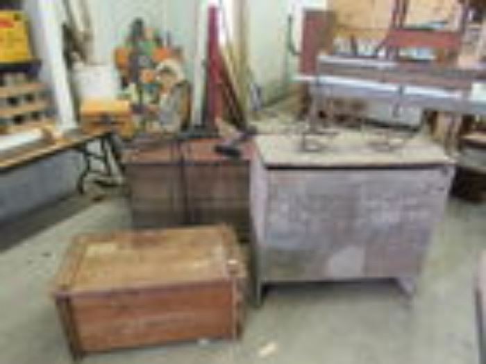 Primitive Meal Bins and Toy Chest