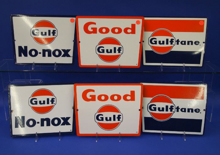 Gulf Porcelain Signs