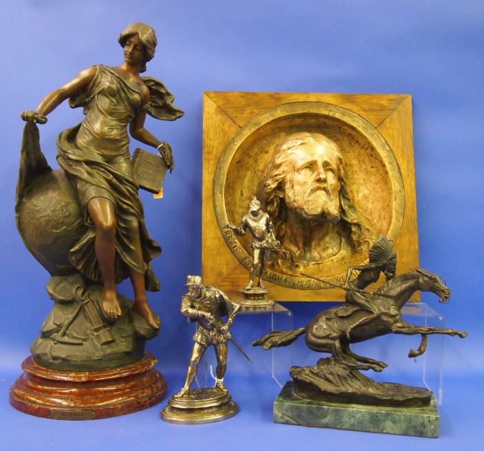 Bronze, Spelter Sculptures