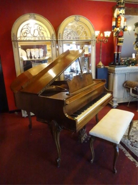VINTAGE WICKHAM BABY GRAND PIANO, 54" APARTMENT SIZE, VERY GOOD CONDITION