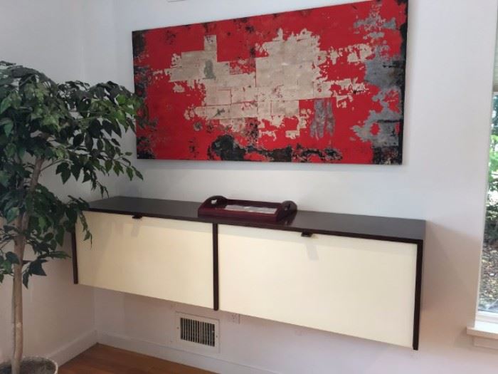 Knoll Wall Cabinets and Art