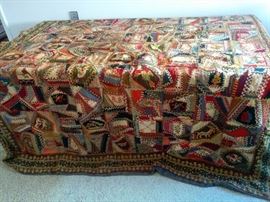 We unfolded the incredible quilt-approx 75 inches long.  Must see!