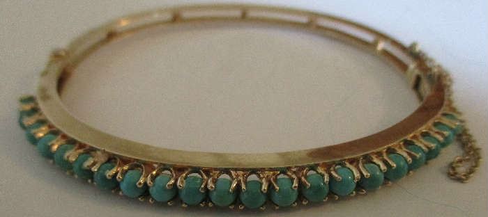 Turquoise and 14kt