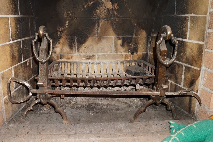 Great set of andirons, you can buy the fire grate too.