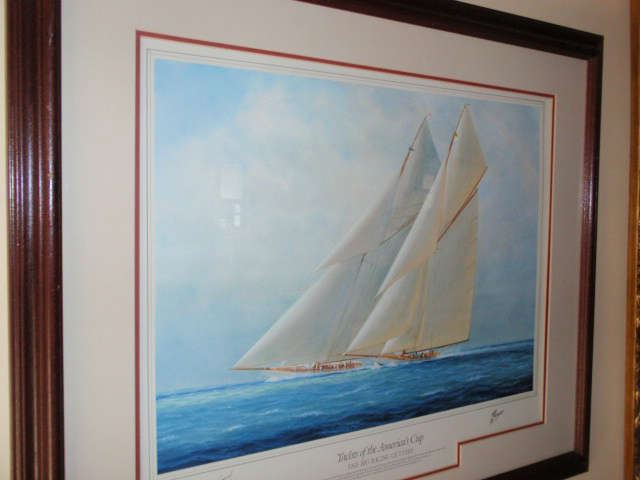 "Yachts of the American Cup " The Big Racing Cutters" Artist - Thompson  Special Edition