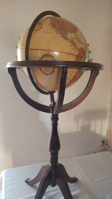 Antique Claw footed Globe