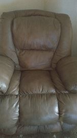 Leather recliner