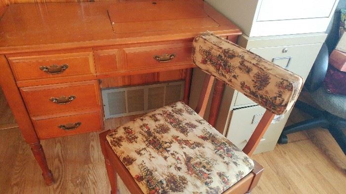 Sewing Table and Chair