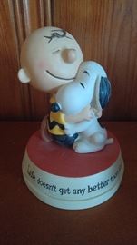 Charlie Brown and Snoopy figurine