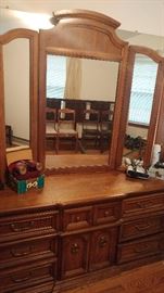 Dresser and mirror