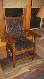 wooden chair w/cushion