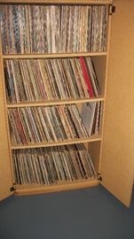 albums and cabinet
