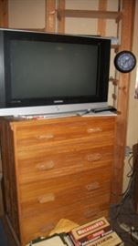 TV and King Oak small dresser