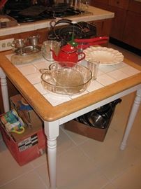 Tile top kitchen table 