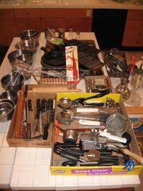 good selection of kitchen utensils 