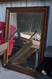 Large framed mirror