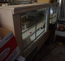 Back side of store display