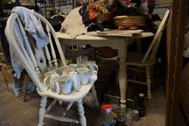 Dining table and chair