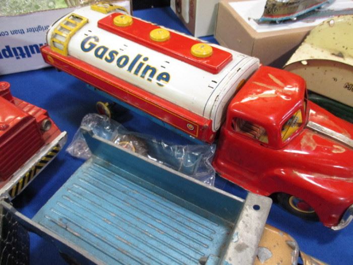 Vintage toy gas truck