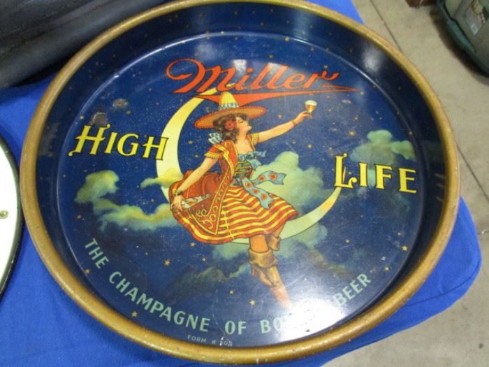 Miller High life beer tray