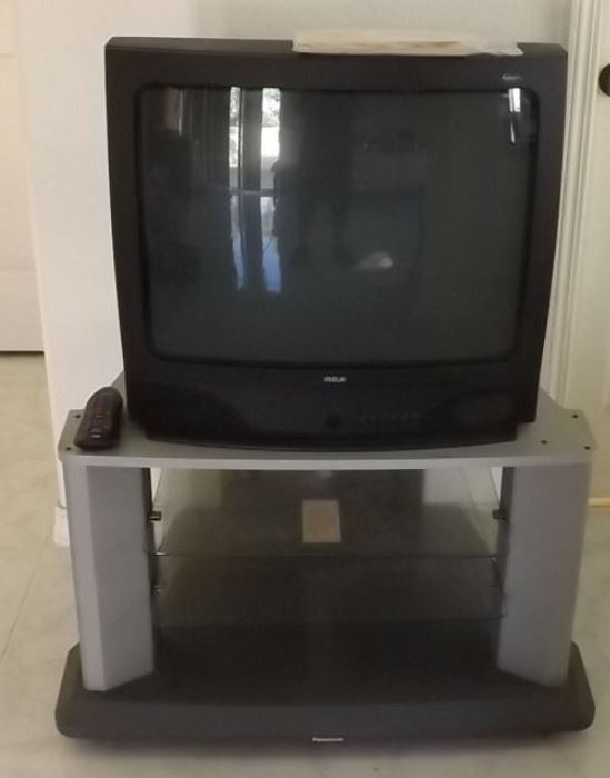 ECT022 Big 25" RCA TV and Panasonic TV Stand