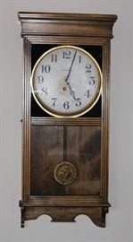 Antique clock from Bisbee, AZ,  also have a Howard Miller clock that chimes quarterly, strikes and counts on the hour.