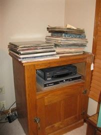 Entertainment cabinet and records