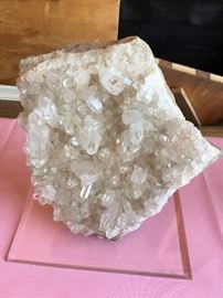 Mounted quartz crystal rock.  Eligible for pre-sale. Make offer.