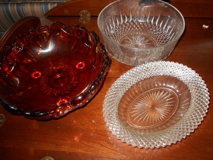 LOTS (I MEAN LOTS) OF NICE, WELL KEPT GLASSWARE