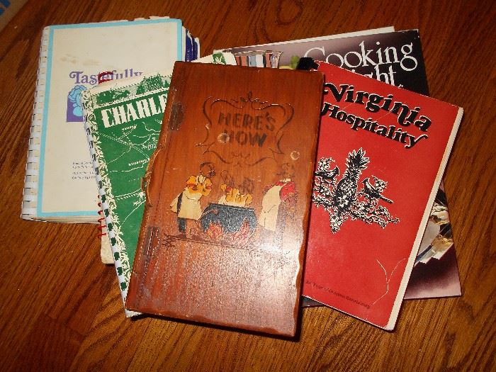 SEVERAL BOOKS, INCLUDING THESE COOKBOOKS