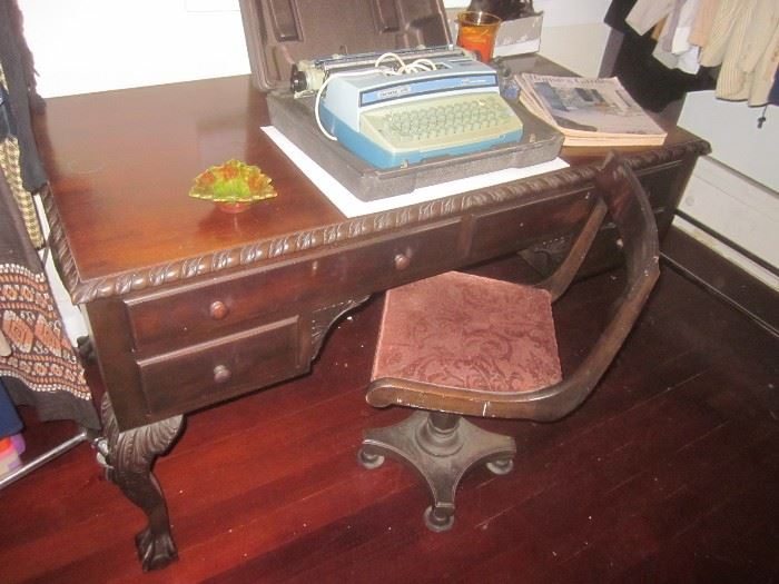 Mahogany Desk & Chair