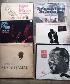 Jazz and local albums and 45's