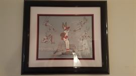 Warner Bros. animation cel signed by Friz Freleng