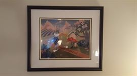 Warner Bros. animation cel. Authenticated.