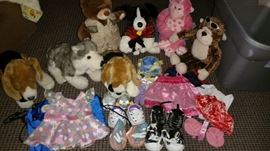 7 Build a bears and clothing shoes 