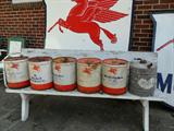 Vintage Mobil Gas Cans