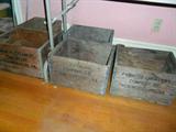 Antique Farmers Creamery Wooden Boxes