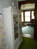 Antique/Primitive White Painted Cabinit