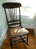 Antique Cane Bottom Rocker
