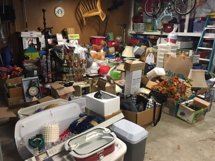 Items in client's garage before we loaded Christmas up!