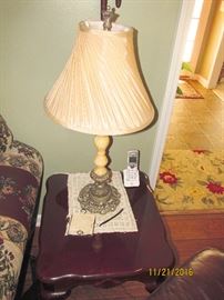 LAMP, END TABLE