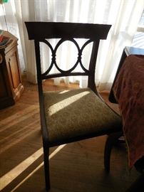 Vintage Hand Carved Mahogany Side Chair (6)