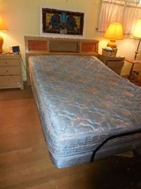 Mid Century Head Board/Shelf.Eastman House, Luxury Mattress's. This is a FULL Bed. Has Remote. Better then Sleep Number!!