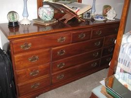 CHERRY DRESSER WITH MIRROR