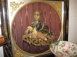 19TH CENTURY EMBELLISHED ART WORK