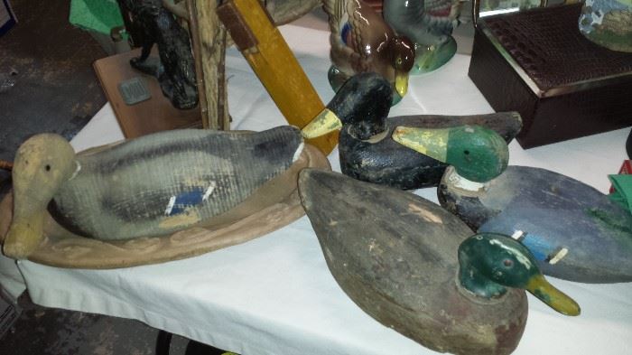Vintage decoys. Also much fishing