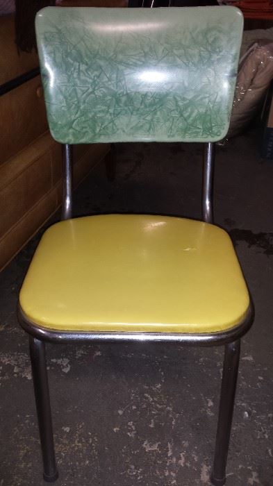 1960's chrome leg kitchen table w/ 4 chairs