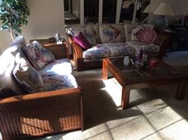 Rattan living room furniture