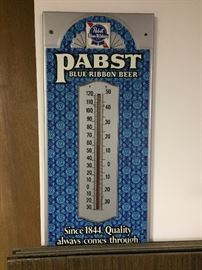PBR metal thermometer sign