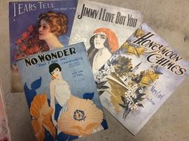 Just a few of the fantastic assortment of vintage sheet music